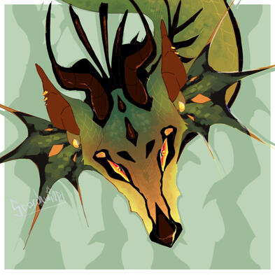 (Symmetrical) Headshot Flatcolor + Simple BG